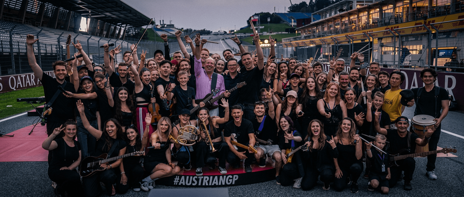 Live concert crowd